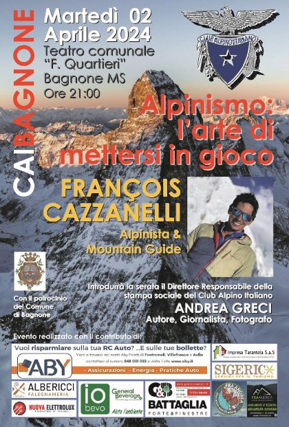 Conferenza dell’alpinista Francois Cazzanelli